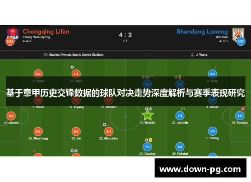 基于意甲历史交锋数据的球队对决走势深度解析与赛季表现研究